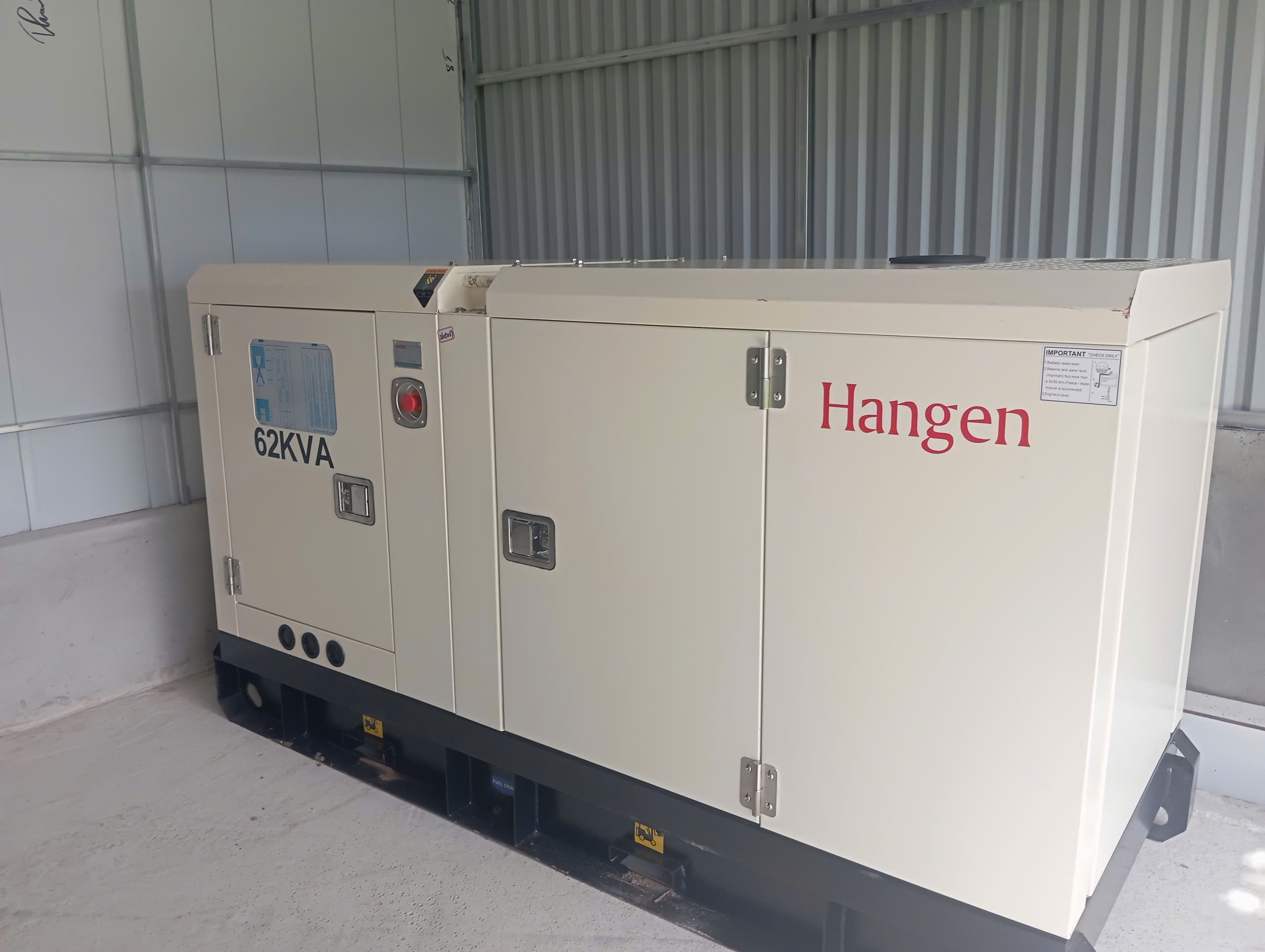 Lắp đặt máy phát điện 62kVA Ricardo cho nhà hàng tại Hải Phòng