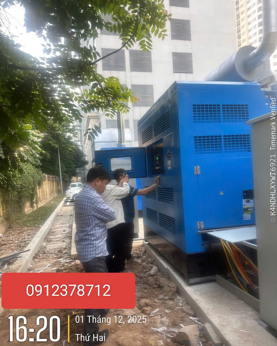 lăp đặt máy 750Kva SDEC | HANGEN POWER